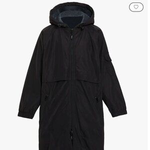 Sporti Youth Team Swim Parka Black Shell/Charcoal Lining Size Large